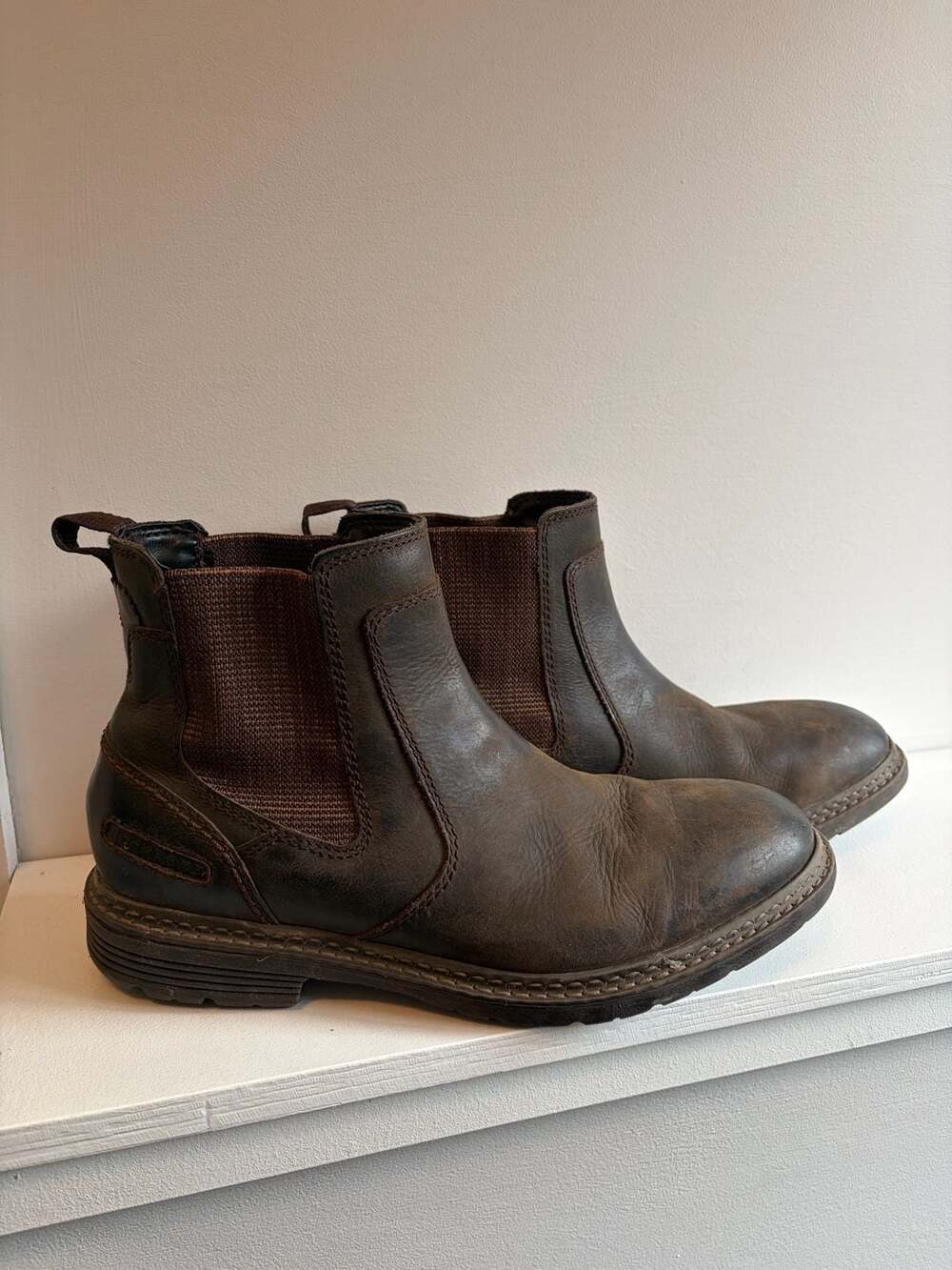 Rockport Storm Surge Men's Brown Leather Chelsea Boots Size 8.5